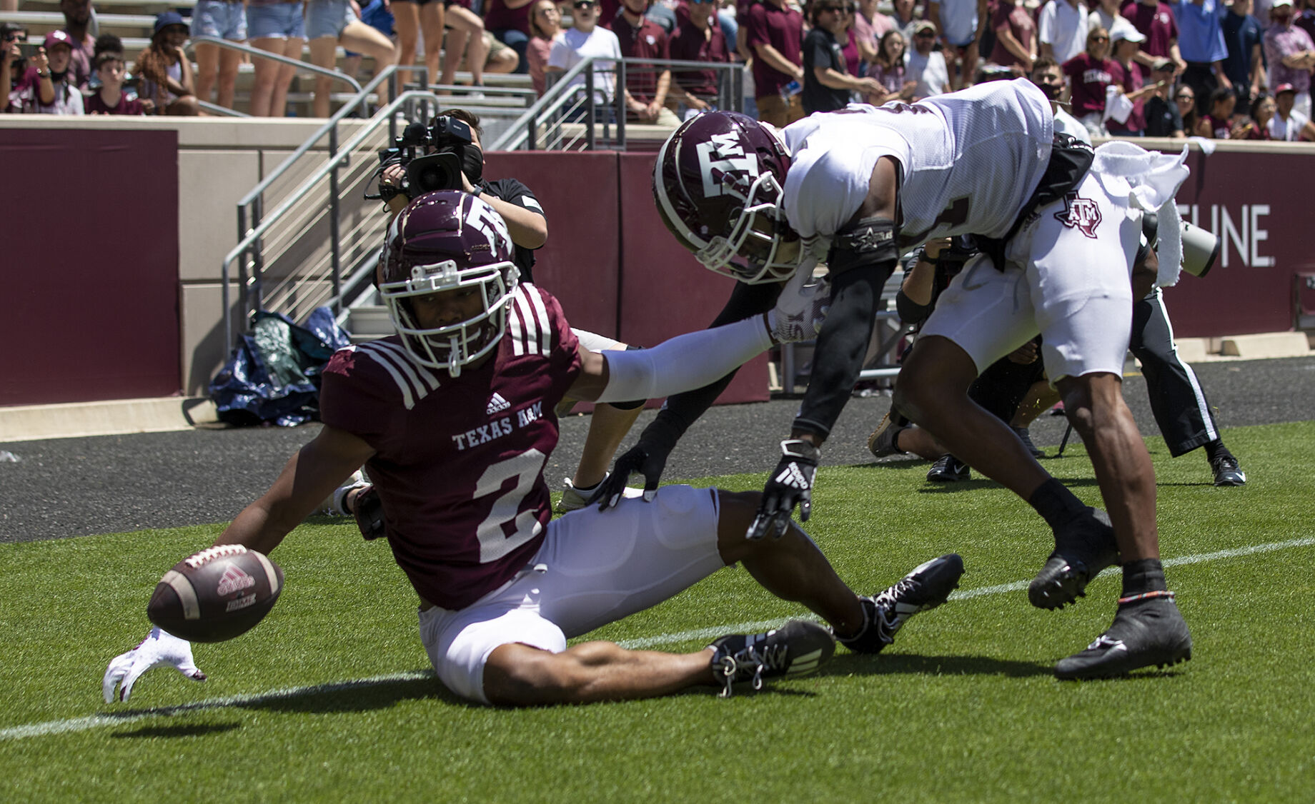 Maroon & White